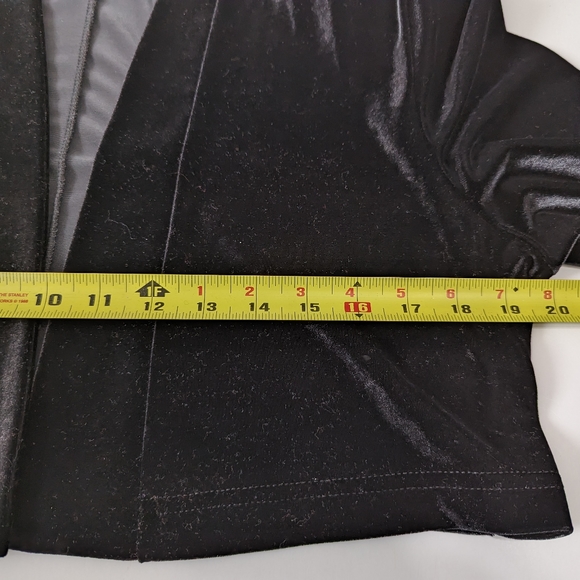 Vintage Black Velvet Dress And Jacket Size L - Picture 2 of 11